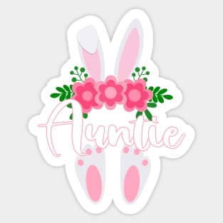 EASTER BUNNY AUNTIE FOR HER - MATCHING EASTER SHIRTS FOR WHOLE FAMILY Sticker